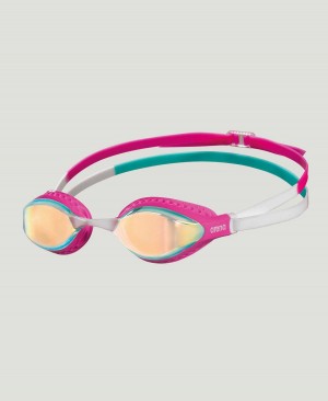 Arena Air Speed Mirror Schwimmbrille Gelb Rosa Mehrfarbig | AHW57T-200