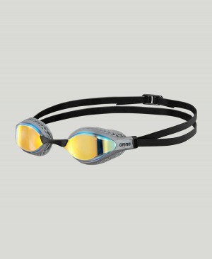 Arena Air Speed Mirror Schwimmbrille Gelb Silber | KIS64E-045