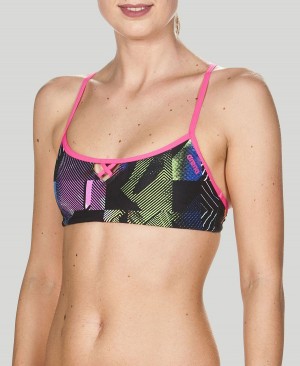 Arena BE Bandeau Bikinioberteil Rosa Mehrfarbig | WKU73S-327