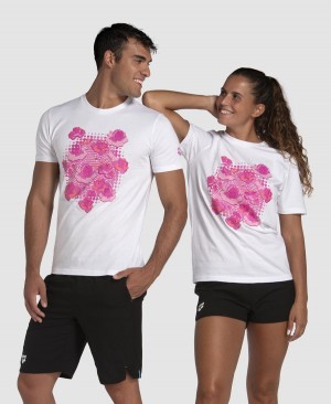 Arena Breast Cancer Awareness Kollektion T-Shirt Weiß | ESP68I-803