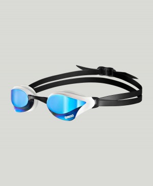 Arena Cobra Core Swipe Mirror Schwimmbrille Blau Weiß | JIY03V-626