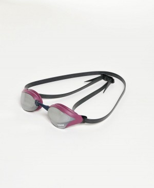 Arena Cobra Core Swipe Mirror Schwimmbrille Silber Bordeaux | GRE99J-498