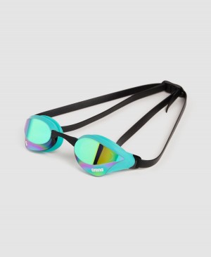 Arena Cobra Core Swipe Mirror Schwimmbrille Grün Blau | XGV41M-317