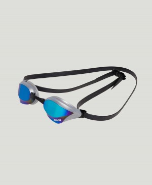 Arena Cobra Core Swipe Mirror Schwimmbrille Blau Silber | JES83L-379