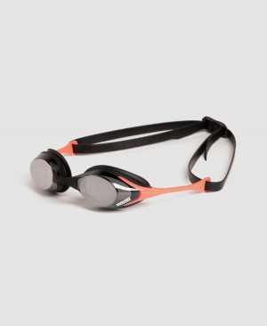 Arena Cobra Swipe Mirror Schwimmbrille Silber Rot Schwarz | VXM31S-149