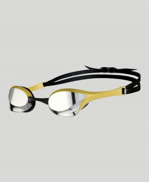 Arena Cobra Ultra Swipe Mirror Schwimmbrille Silber Gold | OGQ49Q-629