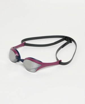 Arena Cobra Ultra Swipe Mirror Schwimmbrille Silber Bordeaux | OZZ82D-150