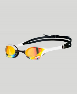 Arena Cobra Ultra Swipe Mirror Schwimmbrille Gelb Weiß | OCX37R-658