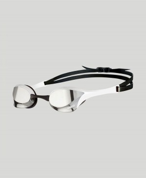 Arena Cobra Ultra Swipe Mirror Schwimmbrille Silber Weiß | RKA09W-143