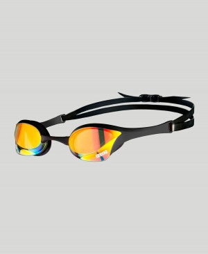 Arena Cobra Ultra Swipe Mirror Schwimmbrille Gelb Schwarz | BDZ91R-843