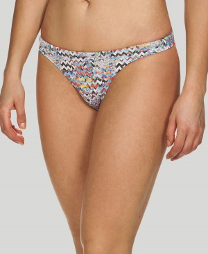 Arena Ethno Zigzag Bikinihose Grau Mehrfarbig | QVH98R-104