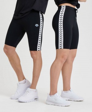 Arena Icons Biker Kurze Hose Schwarz Weiß | RYS91R-642