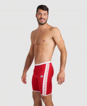 Arena Icons Solid Jammer Rot Weiß | OOX35O-572