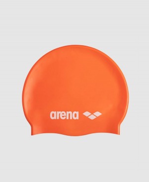 Arena Klassische Silikon Badekappe Orange | PJD47W-249