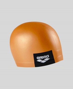 Arena Logo Moulded Silikon Badekappe Orange | WRP67S-859