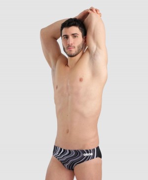 Arena Marbled Schwimmhose Schwarz Mehrfarbig | AJQ76Z-251