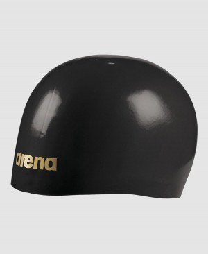 Arena Moulded Pro II Badekappe Schwarz Gold | UIU15K-710