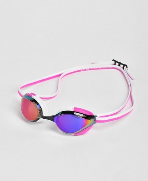 Arena Python Mirror Schwimmbrille Lila Rosa Weiß | HUZ80X-041