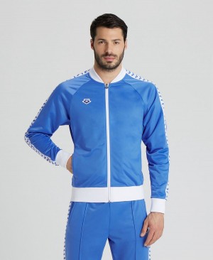 Arena Relax IV Team Full-Zip Jacke Blau Weiß | KWK11L-851