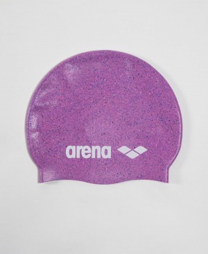 Arena Silikon Jr Badekappe Lila | QLF24K-877