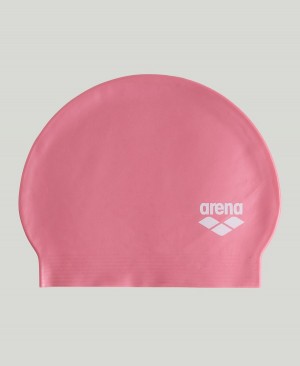 Arena Soft Latex Badekappe Rosa Weiß | UNT61G-443