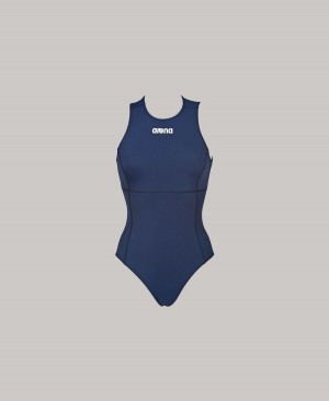 Arena Solid Waterpolo Badeanzug Navy | BVU59B-257