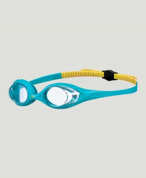 Arena Spider Youth Schwimmbrille Blau Gelb | DDT04X-900