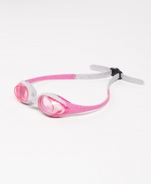 Arena Spider Youth Schwimmbrille Rosa Grau | YKP66N-023