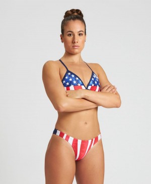 Arena Stars and Stripes USA Bikinihose Navy Mehrfarbig | LXO48N-911