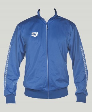 Arena Team Line Gestrickt Poly Jacke Blau | NZY59H-781