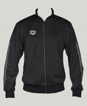 Arena Team Line Gestrickt Poly Jacke Schwarz | IBY28A-640