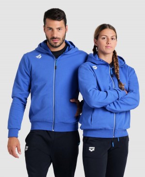 Arena Team Mit Kapuze Panel Jacke Blau | PGE45P-951