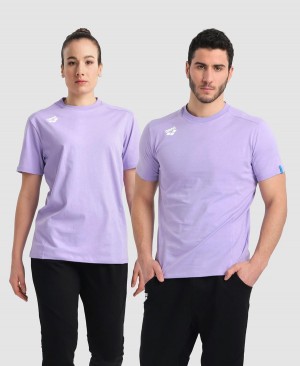 Arena Team Panel T-Shirt Lila | ZXL59L-480