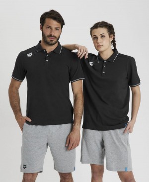 Arena Team Solid Poloshirt Schwarz | XPG54P-540