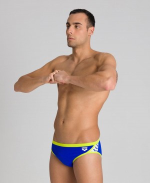 Arena Team Stripe Schwimmhose Blau Grün | KWE29M-469