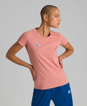 Arena Team T-Shirt Rosa | FUA96H-733