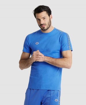 Arena Team US T-Shirt Blau Gelb | FDS08K-862