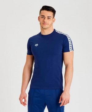 Arena Team US T-Shirt Navy Weiß | EQE20D-584