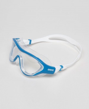 Arena The One Mask Schwimmbrille Blau Weiß | KUQ84D-148