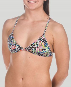 Arena Triangle Feel Bikinioberteil Schwarz Mehrfarbig | BUB03T-942