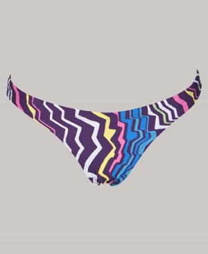 Arena Zig Zag Bikinihose Lila Blau | JMR08E-752