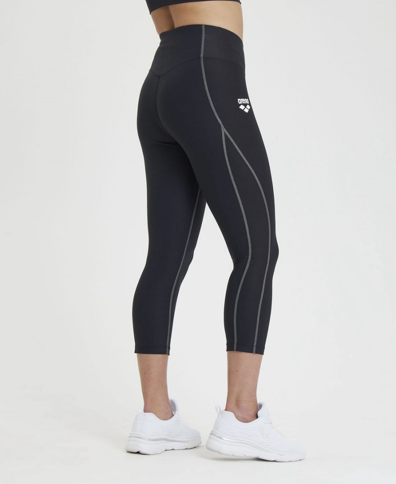 Arena 3/4 Panel Leggings Schwarz | FLC35O-220