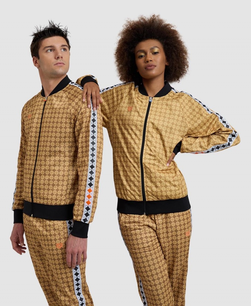 Arena 50th Anniversary Gold Relax IV Jacke Gold Mehrfarbig | VYQ16R-773