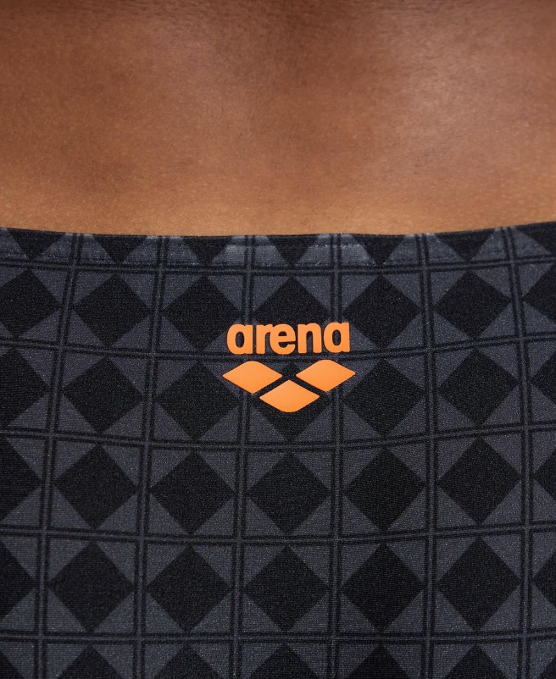 Arena 50th Anniversary Triangle Badeanzug Schwarz Mehrfarbig | ITN71A-346