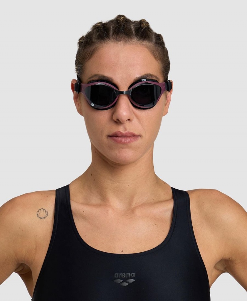 Arena Air-Bold Swipe Schwimmbrille Bordeaux Schwarz | AAO30Q-154