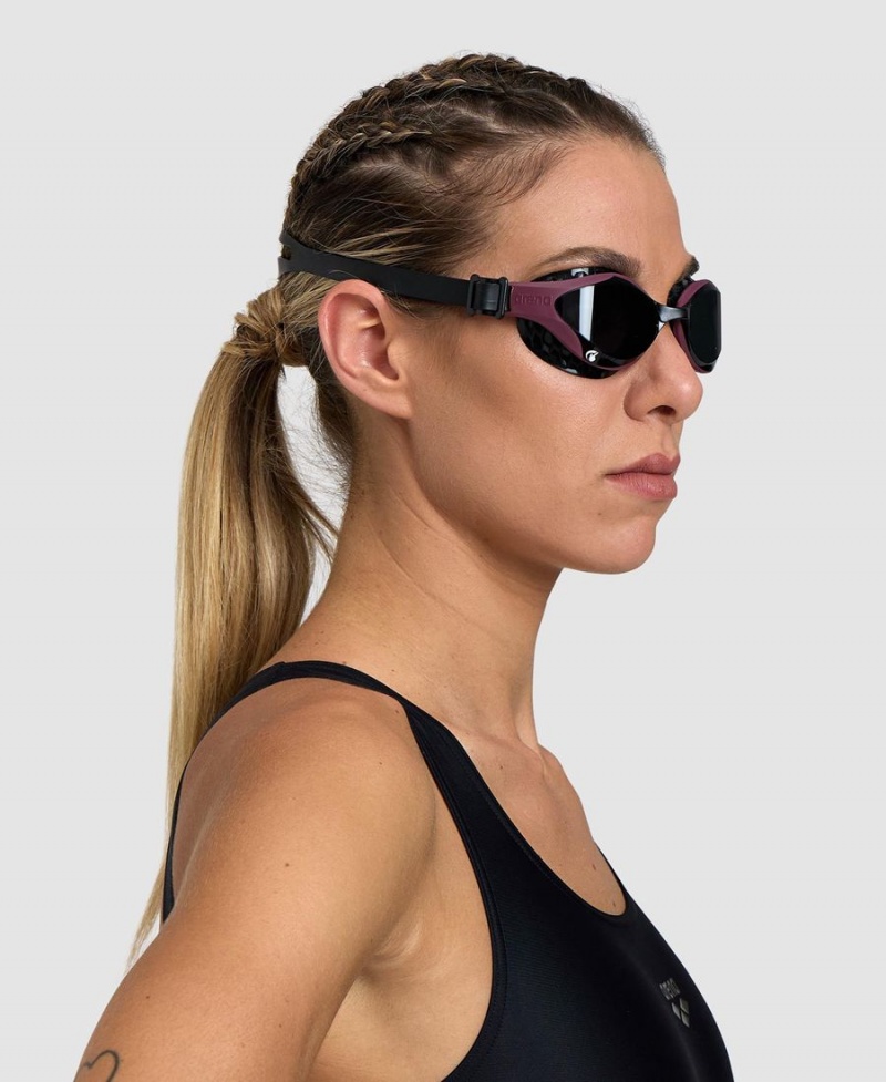 Arena Air-Bold Swipe Schwimmbrille Bordeaux Schwarz | AAO30Q-154