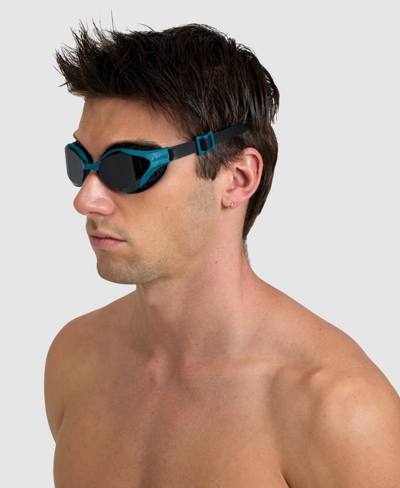 Arena Air-Bold Swipe Schwimmbrille Navy Schwarz | NEJ65J-494