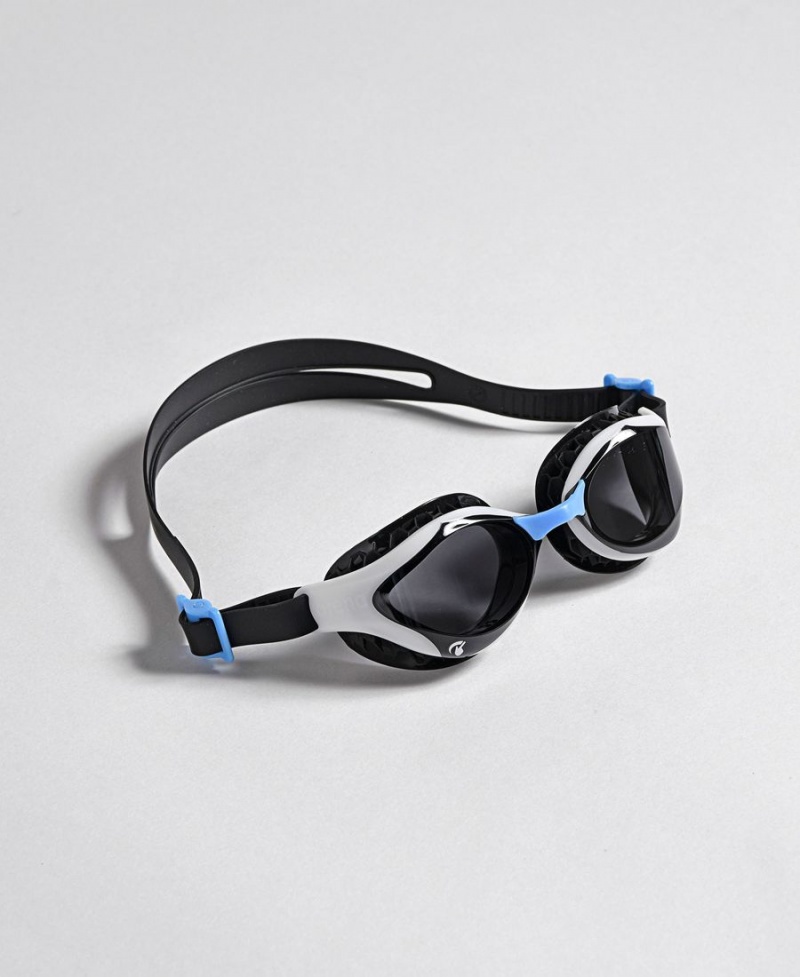 Arena Air-Bold Swipe Schwimmbrille Weiß Schwarz Blau | FWB18U-304