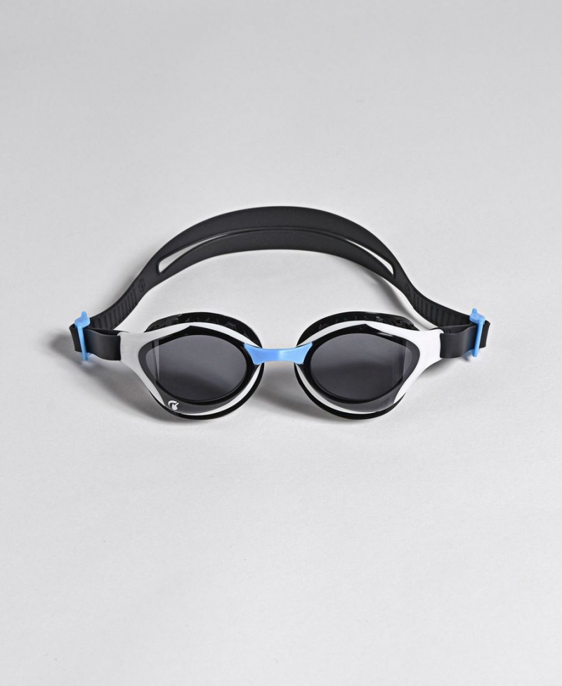 Arena Air-Bold Swipe Schwimmbrille Weiß Schwarz Blau | FWB18U-304