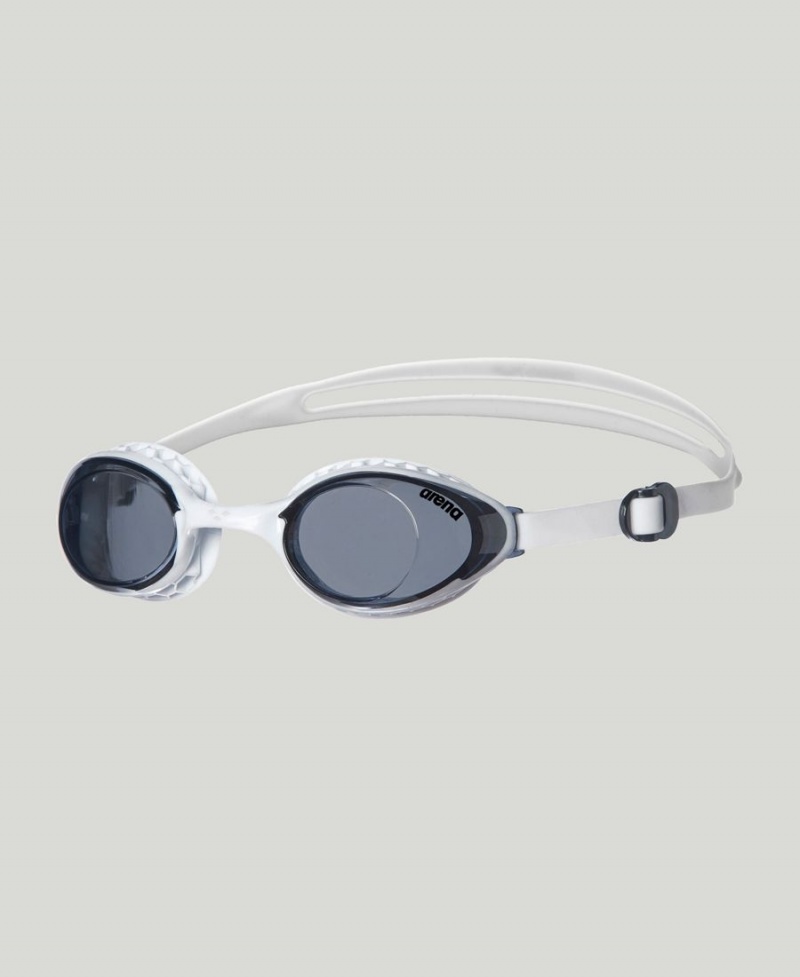 Arena Air-Soft Schwimmbrille Grau Weiß | KKS19N-286